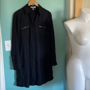 Express shirt dress with belt loops